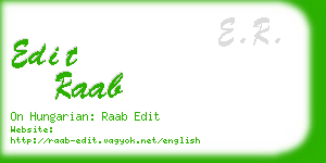 edit raab business card